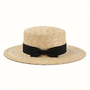 Chapeau Canotier en Paille Fine pour Femme avec Ruban – Qualité Supérieure, Idéal Sports et Loisirs en Extérieur - Product Image 5