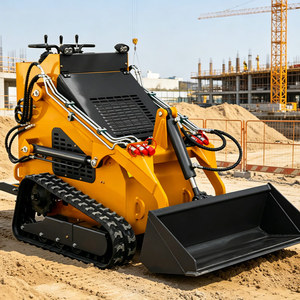 Professional Mini Compact <b>Wheel</b> Skid Steer <b>Small</b> Track Skid Steer for Construction Farm Garden Use with Attachments Price - Product Image 6