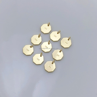 Bijoux en or massif jaune véritable 14K fermoirs polygones personnalisés pour bracelets et colliers crochets de bricolage et accessoires de fermeture de chaîne