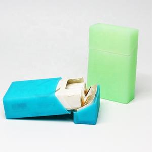 UKETA-estuche de silicona para cigarrillo, logo personalizado, resistente al agua, color suave - Product Image 1