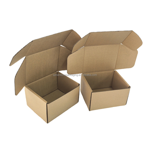Caja de Cartón Kraft Marrón Tipo E, Corrugada, Plegable, para Envío de Zapatos, Regalos, Ropa - Product Image 3