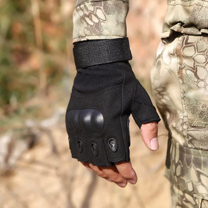 Guantes de medio dedo para hombre, guantes sin dedos para exteriores, guantes deportivos para tiro, caza, motocicleta, ciclismo - Product Image 4