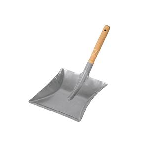 Recogedor de polvo con mango de madera y acero galvanizado para uso en interiores y exteriores - Product Image 1
