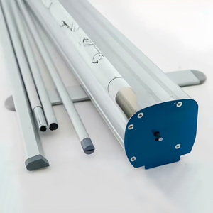 Sang trọng cuộn lên biểu ngữ tiêu chuẩn di động 85x200 nhôm cuộn lên biểu ngữ đứng với logo và đứng - Product Image 3