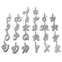 Nuevo Collar con Colgante de Letra Individual 2023, con Nombres en Circonitas, Cadena Cubana con Bucle Infinito, Joyería de Moda en Oferta