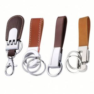 Personalized Key Holder <b>Chain</b> Keyring Wholesale Custom Pu Leather Keychain Key <b>Chain</b> Logo Business Gift - Product Image 2