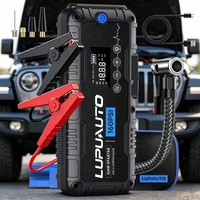 Chargeur de batterie de voiture portable 4-en-1 4000A, batterie externe, gonfleur de pneus avec lumière LED, compresseur d'air 160 PSI, booster de batterie