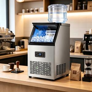 <b>Ice</b> Cube <b>Machine</b> 40-400kg <b>Ice</b> Making <b>Machine</b> Mini Small Countertop <b>Home</b> Commercial <b>Ice</b> Maker <b>Machine</b> for Business Price - Product Image 1