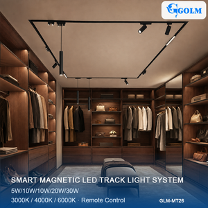 Système d'éclairage <span class=keywords><strong>sur</strong></span> <span class=keywords><strong>rail</strong></span> magnétique en aluminium à 2 fils, spots de plafond réglables, éclairage <span class=keywords><strong>sur</strong></span> <span class=keywords><strong>rail</strong></span> magnétique LED DC48V pour la maison - Product Image 1