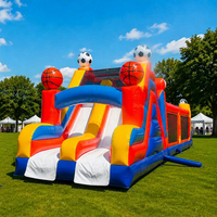 Château gonflable commercial avec toboggan