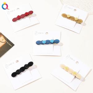 QIYUE การออกแบบขนาดเล็กดอกกุหลาบประกบสีเป็ดคีบกิ๊บติดผมคลิปขอบอาวุโสคลิปแงะ - Product Image 1