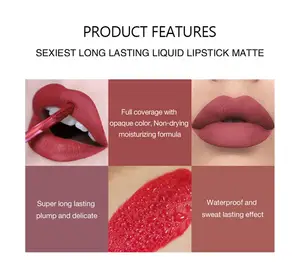 Hot Sellings 2023 Wholesale Lip Kit For Kylis 6 Colors Hello Ktti Cosmetics Makeup Matt Liquid Lipstick Set