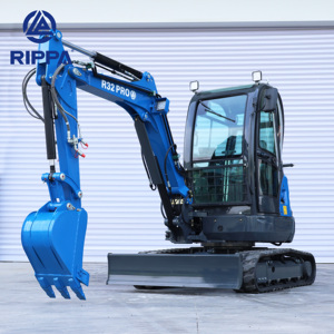 Mini excavadora de 3,5 toneladas, soporte de maquinaria de movimiento de tierras, excavadora pequeña de granja personalizada con cubo - Product Image 1