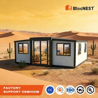 Maison préfabriquée extensible utilisée comme maison de piscine de loisirs