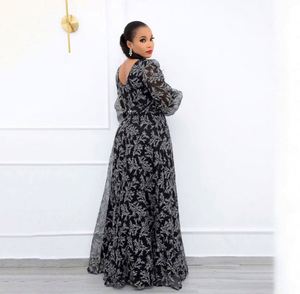 Nuo OEM/ODM Nueva Tendencia Ropa Africana para Mujer Talla Grande Vestidos Casuales con Estampado Floral de Manga Larga - Product Image 3