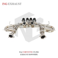 ING T304 Échappement arrière à soupapes avec tube en X pour Corvette C8 Z06 LT6 5.5L V8 2023+ |   Têtes de bâtonnets de ski de fond en fibre de carbone pour télécommande, vente en gros