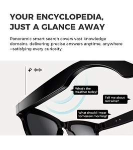 Gafas AI Smart M01 con cámara Traducción de voz ENC BT Llamada Reproducción de música Gafas de sol inteligentes controladas por aplicación - Product Image 4