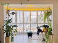 Diseño arqueado Estilo chino Columpio Ventana de aluminio Marco Delgado Aplicación exterior Patrón de apertura horizontal Ventanas con parrilla
