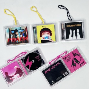 Tùy chỉnh hai mặt mini CD Album hộp Acrylic Keychain Kpop âm nhạc cá nhân Album nhựa khung ảnh Acrylic Mặt dây chuyền - Product Image 2