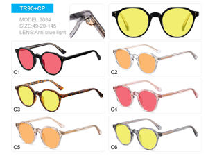 نظارات جديدة مضادة للضوء الأزرق بعدسات Cr39 للسيدات بالجملة أحدث طراز نظارات للجنسين للكمبيوتر والألعاب تحجب الضوء الأزرق - Product Image 4