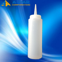 Bouteille PP colorée de 240 ml avec bouchon à vis pour soins personnels, colle, impression sérigraphique, traitement de surface