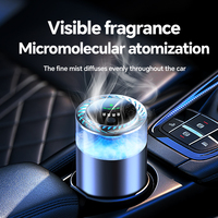 Diffuseur de brume de voiture intelligente de luxe en vente chaude désodorisant d'arôme essentiel de mouvement rechargeable avec boîte en plastique métallique
