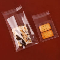 Sacs d'emballage en plastique OPP PET autocollants de qualité alimentaire, taille personnalisée, pour boulangerie, toast, beignets, biscuits, pain