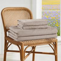 Parure de draps de luxe 4 pièces 100 % lin Oeko-TEX respirante et durable, literie douce toutes saisons pour les personnes ayant chaud la nuit, poches profondes de 16 pouces