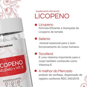 Lycopène avec sélénium et <span class=keywords><strong>vitamine</strong></span> <span class=keywords><strong>E</strong></span>, capsules de 500 mg - 60 unités - Complément alimentaire pour adultes, sans sucre, sans lactose, sans gluten - Product Image 3