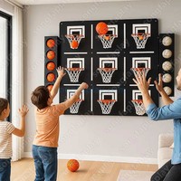 Jeu mural géant interactif Tic Tac Toe en peluche sur le thème du basketball, attraction pour événements de carnaval, divertissement en intérieur, location pour fêtes, marque Songfa