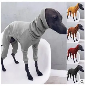 新しい冬の犬の服暖かい大きな犬の服ハイカラーペット大型犬のための4本足の服