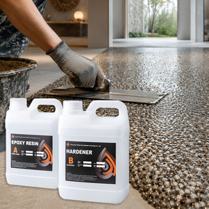 Résine Époxy Transparente <span class=keywords><strong>de</strong></span> Qualité Industrielle pour Liants <span class=keywords><strong>de</strong></span> Sols Agglomérés, Liaisons <span class=keywords><strong>de</strong></span> Pierres, Terrasses en Gravier, Résistante aux Intempéries, Vente en Fût en Gros - Product Image 1