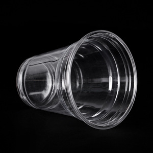 Gobelet à boisson froide jetable en plastique PET personnalisé FULING avec couvercle et paille - Product Image 4