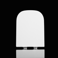 Siège de toilette carré YYU à installation rapide, couvercle silencieux à fermeture lente pour WC Roca Gap Shape