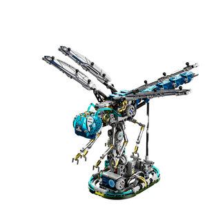 13086 Kit di costruzione di libellula meccanica MOC Flapping Wing modello con luce a <span class=keywords><strong>LED</strong></span> Kit stelo blocchi educativi - Product Image 1