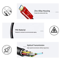 Câble Fibre Optique HDMI 2.1 AOC 8K60Hz 48Gbps Connecteur en Alliage de Zinc Haut de Gamme Câble Coaxial HD pour Téléviseur Moniteur