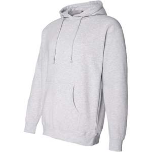 2025 Men's Hooded Pullover <b>Sweatshirt</b> Anti-Wrinkle Anti-Shrink Size XXS 6XL <b>Grey</b> Heather Screen Model IND4000 - Product Image 3