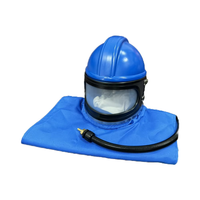 Ensemble complet de casque respiratoire de sablage avec système de filtre respiratoire et régulateur Kit de casque de sablage pour la protection