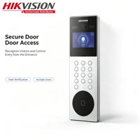 Hikvision DS-KD9203-ME6 Estación de Control de Acceso con Reconocimiento Facial a Color de 4.3 Pulgadas, Gran Angular, Alarma, IP65, Intercomunicador de Seguridad