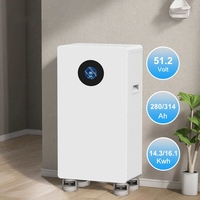 Batterie Lithium-Ion LiFePO4 Hybride Modulaire Empilable 15KWh 16KWh 51.2V 280Ah 300Ah 314Ah Compatible avec les Onduleurs Deye Solis