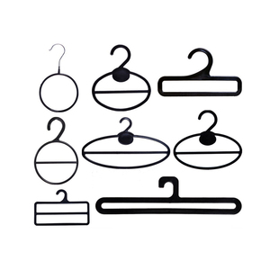 Cintre d'écharpe en plastique supports de cercle anneau simple rond avec crochet affichage boucle cintre - Product Image 1