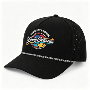 Custom Letter Embroidered <b>Flat</b> Brim High Top <b>Hat</b> Adjustable Baseball Cap Snapback <b>Hat</b> - Product Image 3