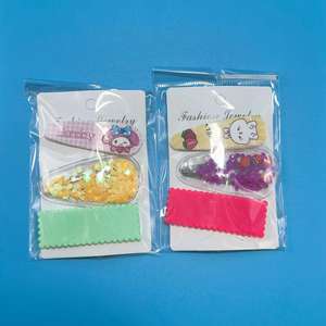Barrettes pour enfants mignonnes et adorables, pinces pour franges latérales et pinces pour cheveux effilés. Disponible en quantités de 1 à 2 yuans. - Product Image 4