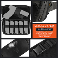 Riñonera Táctica Cordura con Acceso Rápido, Bolso Bandolera Urbano Tecnológico, Bolso Cruzado Informal para Actividades al Aire Libre