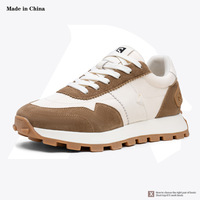 Nouveautés Chaussures de Sport Respirantes en Cuir Véritable Haute Qualité avec Maille Rétro pour Homme