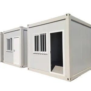Schnelle Installation faltbarer flach verpackter Container abnehmbares Containerhaus 20 Fuß modulares Wohncontainerhaus zu verkaufen