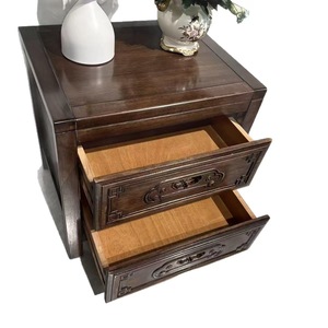 Cama de Madera Maciza de Palisandro Sudamericano, Cama Doble con Unión de Mortaja y Espiga, Cama Clásica Tallada para Dormitorio Principal - Product Image 4