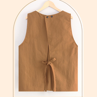 Gilet personnalisé avec logo, vêtements de travail, uniforme, tablier de nettoyage, tablier de cuisine, tablier de pâtisserie avec 2 poches