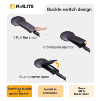 Réverbère fiable d'ASL05 IP65 AC LED avec l'alliage d'aluminium de compatibilité de prise de NEMA Zhaga