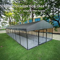 Nichoir de luxe robuste pour chien, style moderne, en fer thermolaqué, enclos pour animaux de compagnie, cage de parc à motif solide, en fil d'acier, écologique